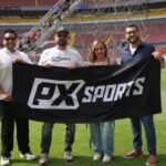avier Medina, de región Noreste México y Texas de PX Sports, junto a Óscar Mercado, director de contenidos de PX Sports; la conductora y atleta Ana Lago, con Alejandro Rodríguez, de región Noreste México y Texas de PX Sports.
